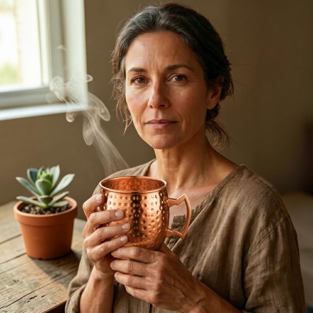 Pure Copper Puncta Mug 350ml