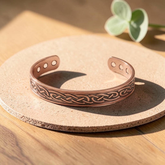 Lavandula Pure Copper Bracelet With Magnetic Therapy