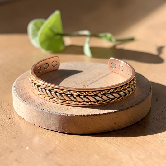 Bloomer Pure Copper Bracelet With Magnetic Therapy