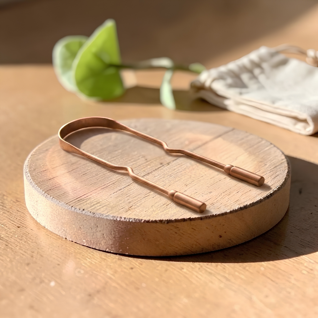 Pure Copper Tongue Scraper