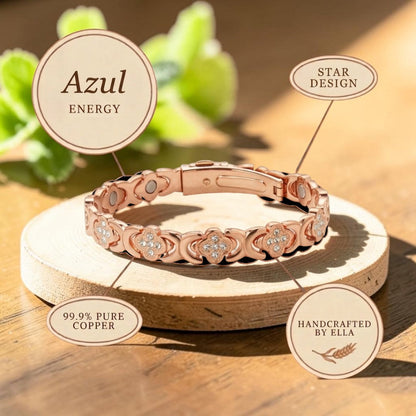 Azul Pure Copper Bracelet With Magnetic Therapy