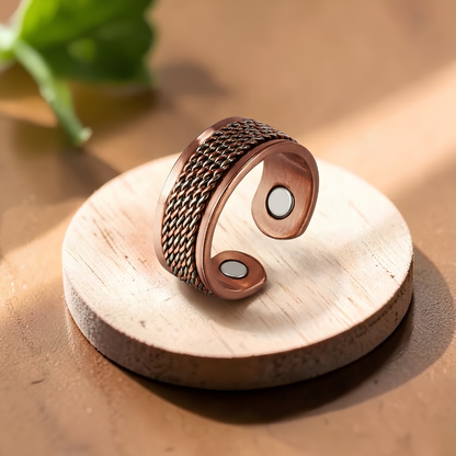 Arca Pure Copper Ring With Magnetic Therapy