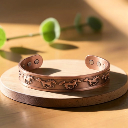 Horse Pure Copper Bracelet With Magnetic Therapy