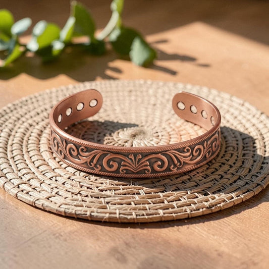 Rosa Pure Copper Bracelet With Magnetic Therapy