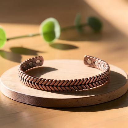 Wort Pure Copper Bracelet With Magnetic Therapy