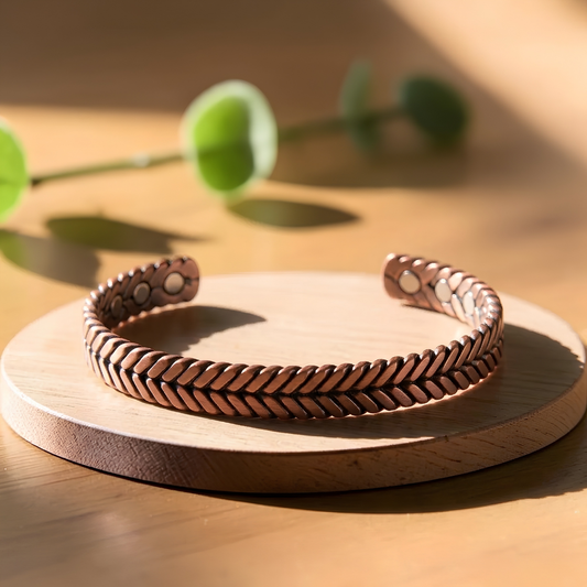 Wort Pure Copper Bracelet With Magnetic Therapy