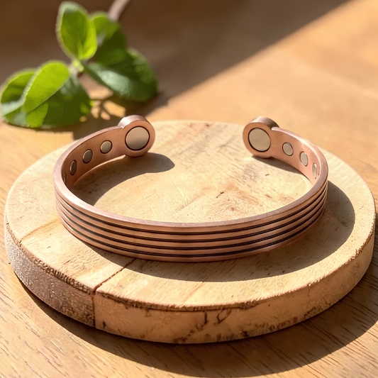 Sage Pure Copper Bracelet With Magnetic Therapy