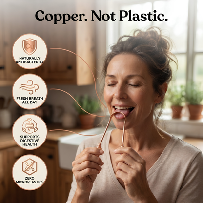 Pure Copper Tongue Scraper