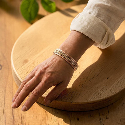 Weave Pure Copper Bracelet With Magnetic Therapy