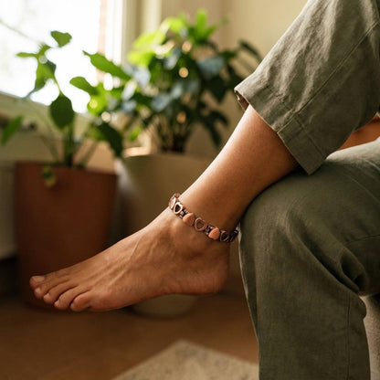 Amor Anklet Pure Copper With Magnetic Therapy