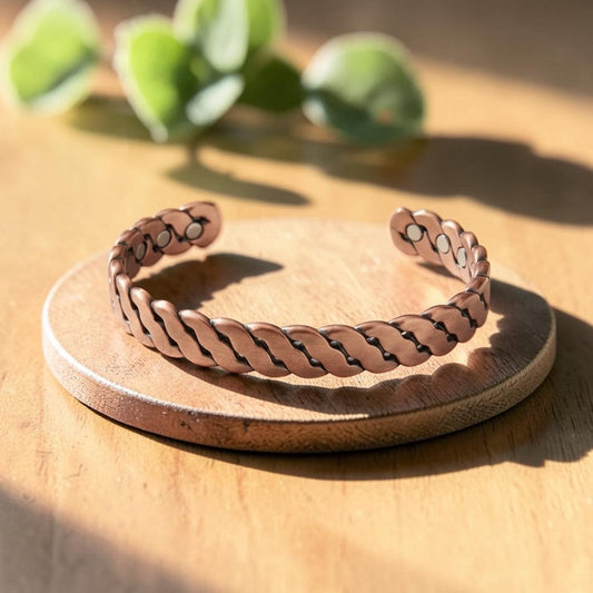 Ribbel Pure Copper Bracelet With Magnetic Therapy