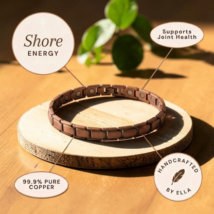 Shore Anklet Pure Copper With Magnetic Therapy