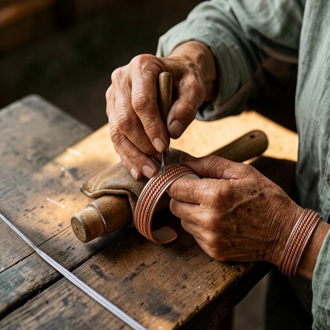 Forge Pure Copper Bracelet With Magnetic Therapy