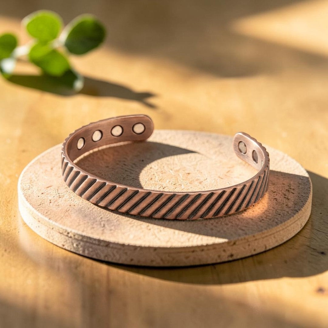 Lilium Pure Copper Bracelet With Magnetic Therapy