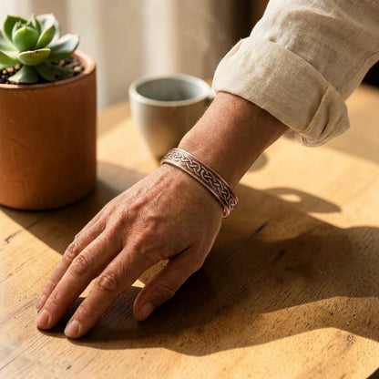 Lavandula Pure Copper Bracelet With Magnetic Therapy