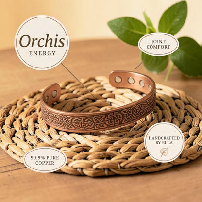 Orchis Pure Copper Bracelet With Magnetic Therapy