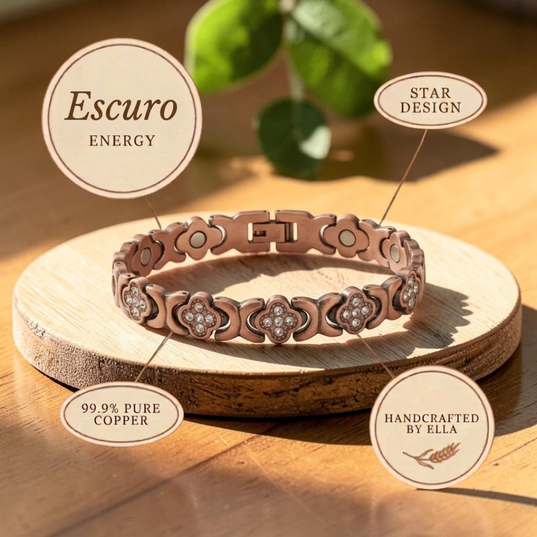 Escuro Pure Copper Bracelet With Magnetic Therapy
