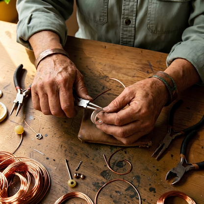 Arca Pure Copper Ring With Magnetic Therapy