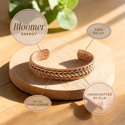 Bloomer Pure Copper Bracelet With Magnetic Therapy