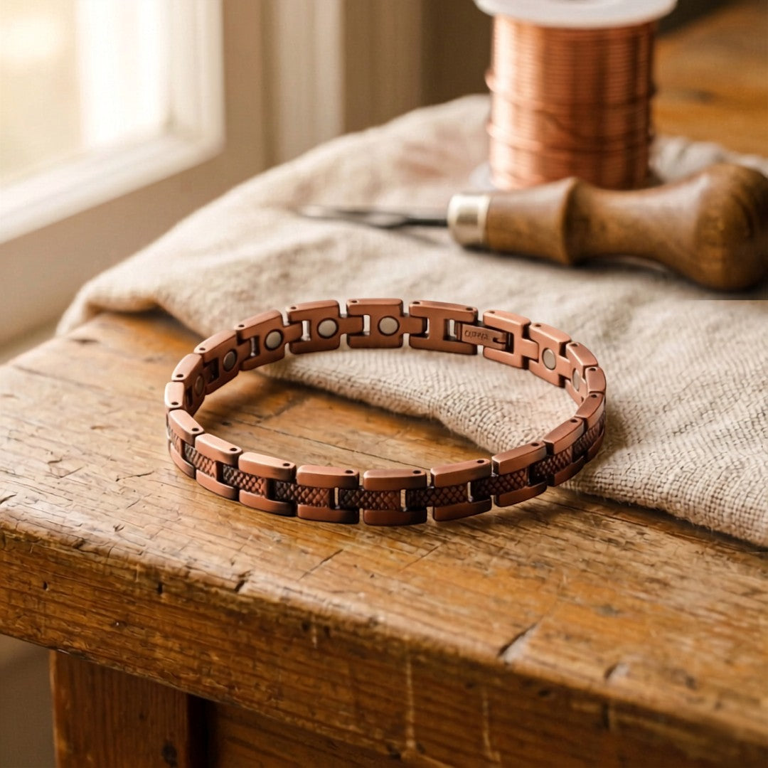 Ferro Anklet Pure Copper With Magnetic Therapy