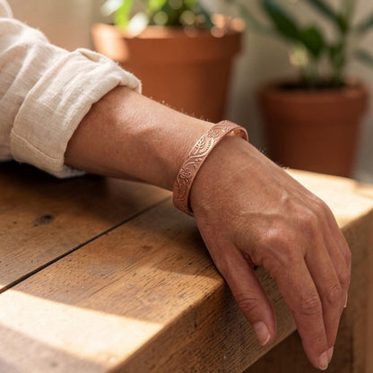 Bloom Pure Copper Bracelet With Magnetic Therapy