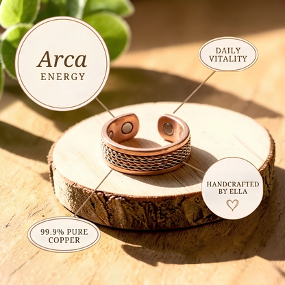 Arca Pure Copper Ring With Magnetic Therapy