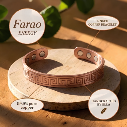 Farao Pure Copper Bracelet With Magnetic Therapy
