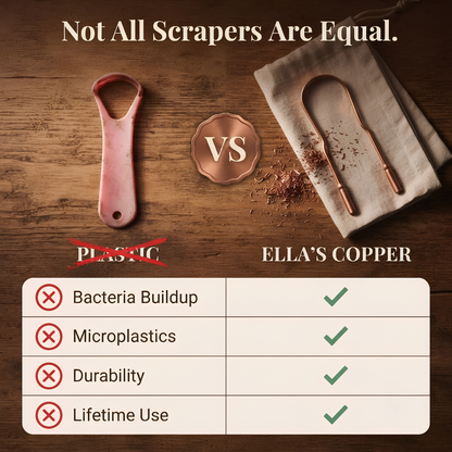 Pure Copper Tongue Scraper