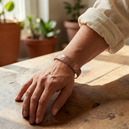 Vine Pure Copper Bracelet With Magnetic Therapy