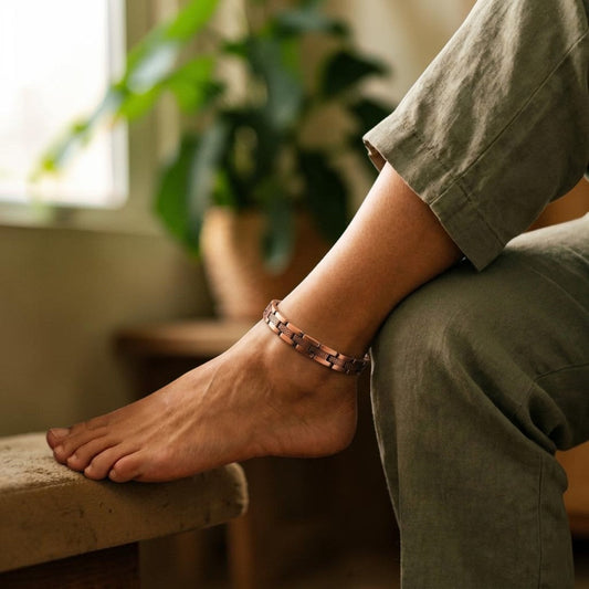 Ferro Anklet Pure Copper With Magnetic Therapy