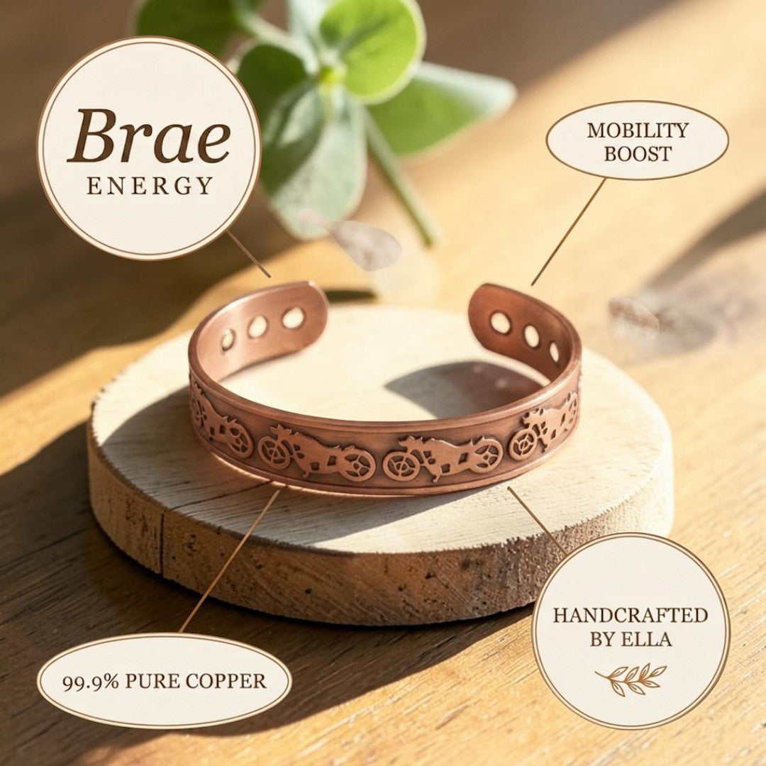 Brae Pure Copper Bracelet With Magnetic Therapy