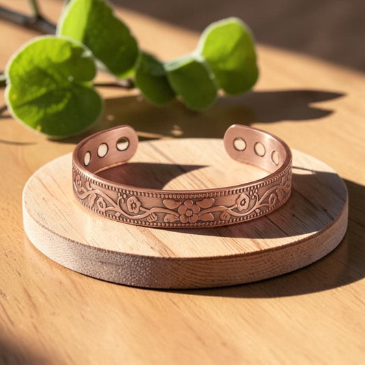 Vine Pure Copper Bracelet With Magnetic Therapy