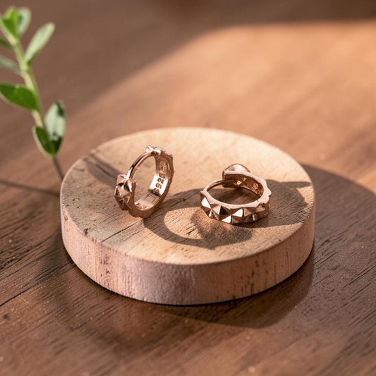 Spike Copper Earrings