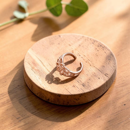 Petal Toe Ring Pure Copper