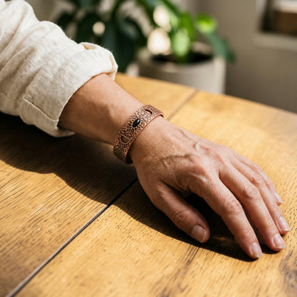 Flint Pure Copper Bracelet With Magnetic Therapy