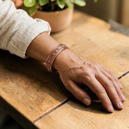 Sprig Pure Copper Bracelet With Magnetic Therapy