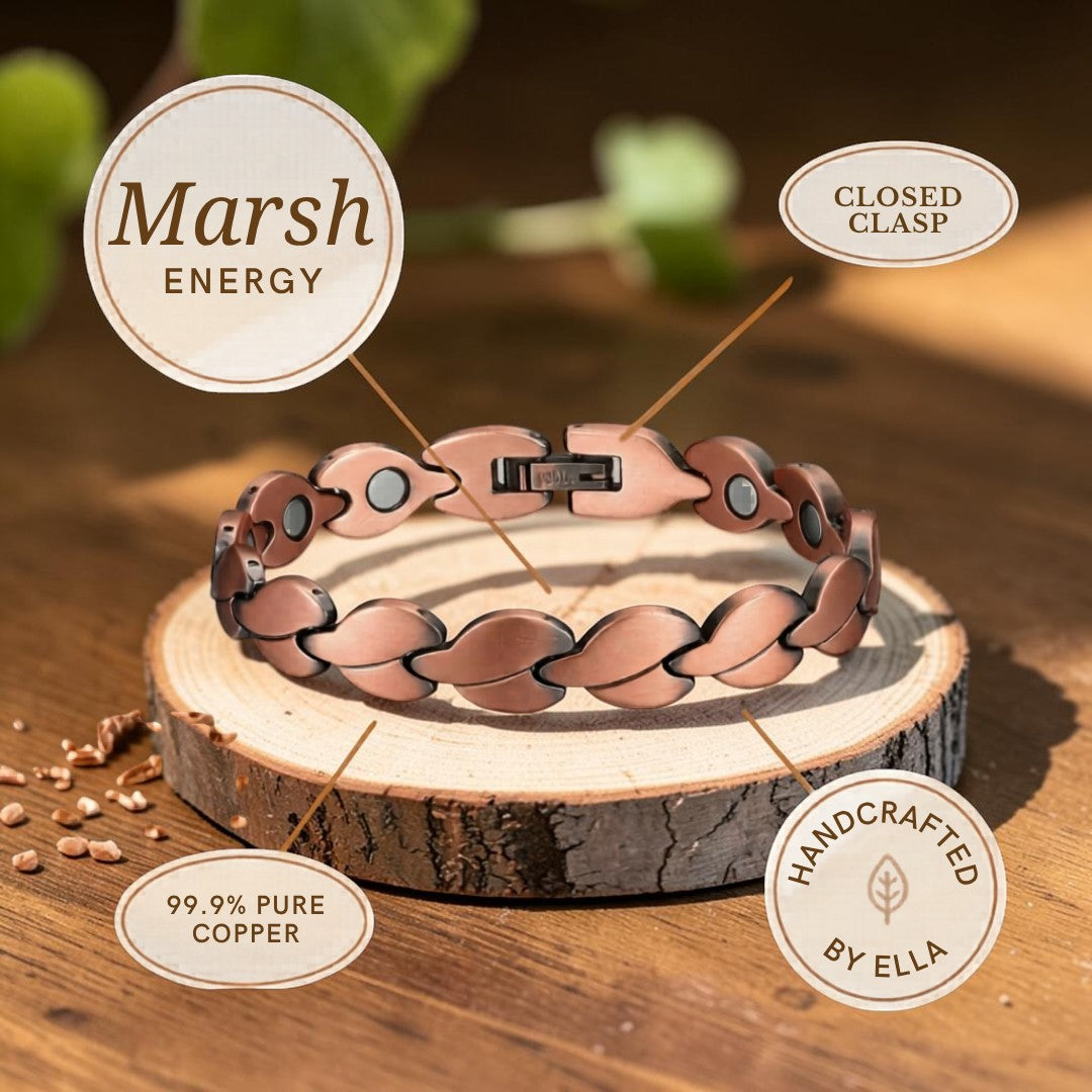 Marsh Pure Copper Bracelet With Magnetic Therapy