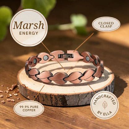 Marsh Pure Copper Bracelet With Magnetic Therapy