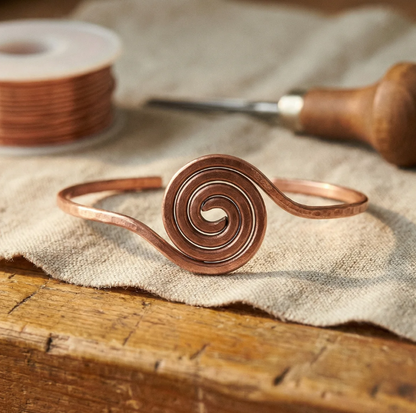 Coil Copper Anklet
