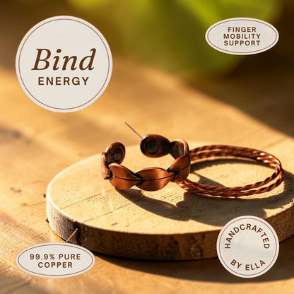 Bind Ring Pure Copper With Magnetic Therapy