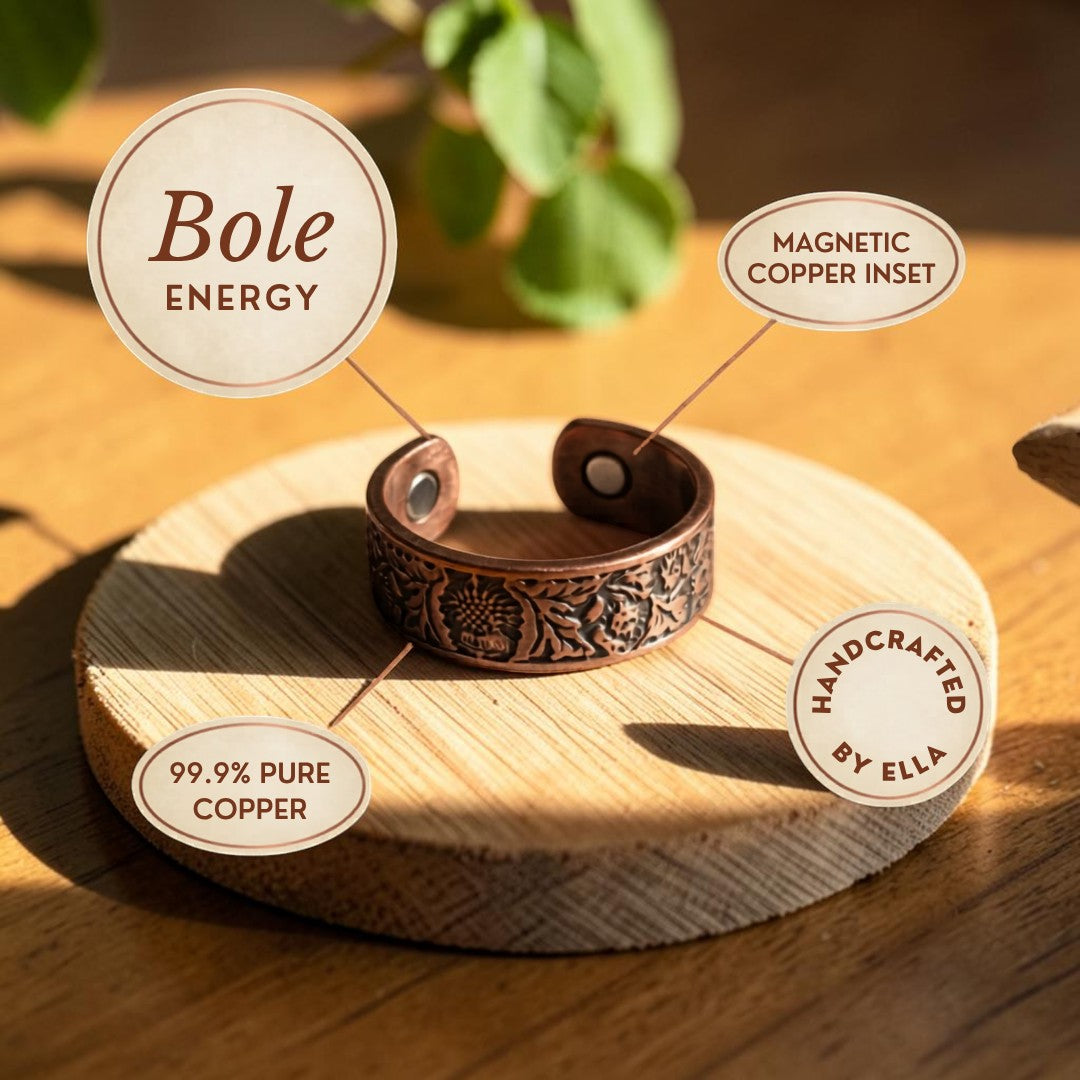 Bole Ring Pure Copper With Magnetic Therapy
