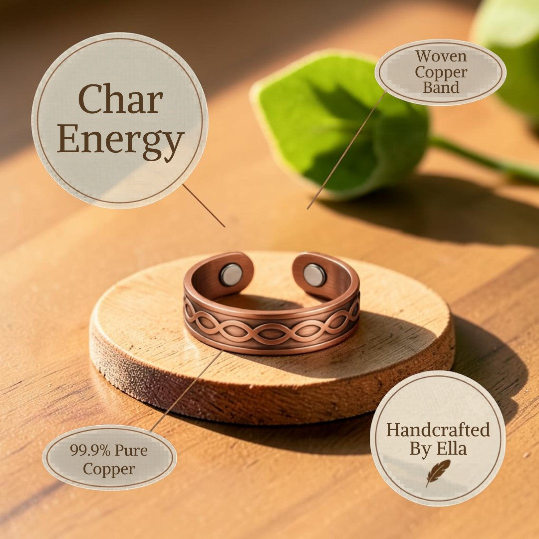 Bole Ring Pure Copper With Magnetic Therapy