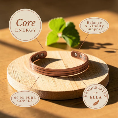 Core Pure Copper Bracelet With Magnetic Therapy