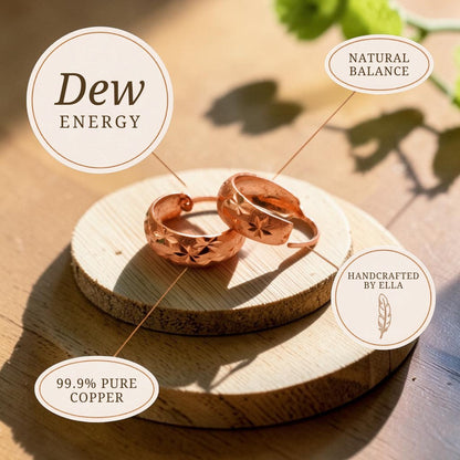Dew Copper Earrings