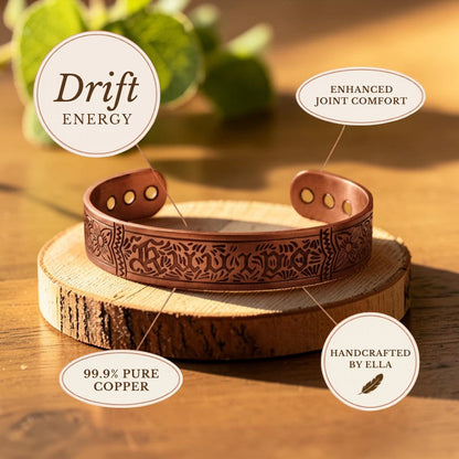 Drift Pure Copper Bracelet With Magnetic Therapy