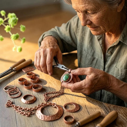 Hoop Copper Earrings