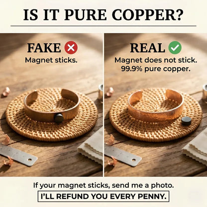 Hearth Pure Copper Bracelet With Magnetic Therapy