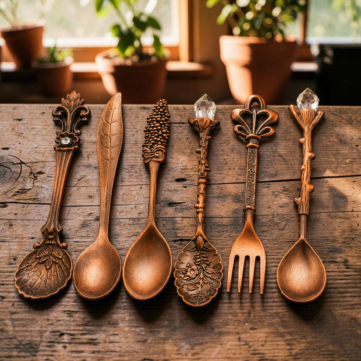 Pure Copper Cutlery Set