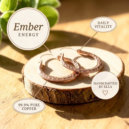 Ember Copper Earrings