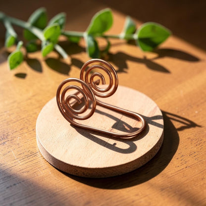 Flow Hand Spiral Pure Copper Bracelet